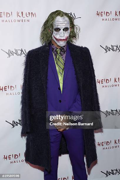 Racing driver Lewis Hamilton attends Heidi Klum's 17th Annual Halloween Party sponsored by SVEDKA Vodka at Vandal on October 31, 2016 in New York...