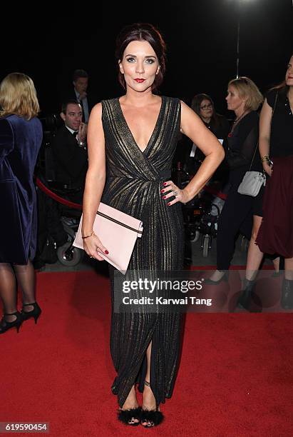 Candice Brown attends the Pride Of Britain Awards at The Grosvenor House Hotel on October 31, 2016 in London, England.