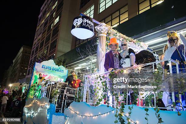 Alex Carr and Grand Marshal Elvis Duran attend the 43rd Annual Village Halloween Parade on October 31, 2016 in New York City.