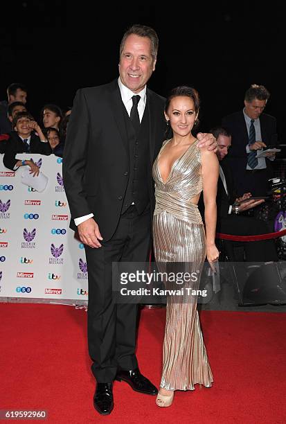 David Seaman and Frankie Poultney attend the Pride Of Britain Awards at The Grosvenor House Hotel on October 31, 2016 in London, England.