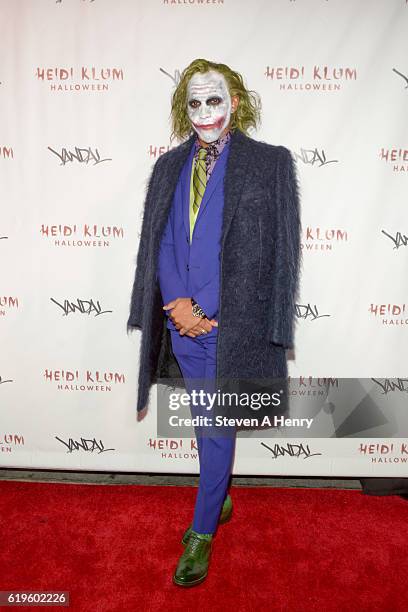 Lewis Hamilton attends Heidi Klum's 17th Annual Halloween Party at Vandal on October 31, 2016 in New York City.