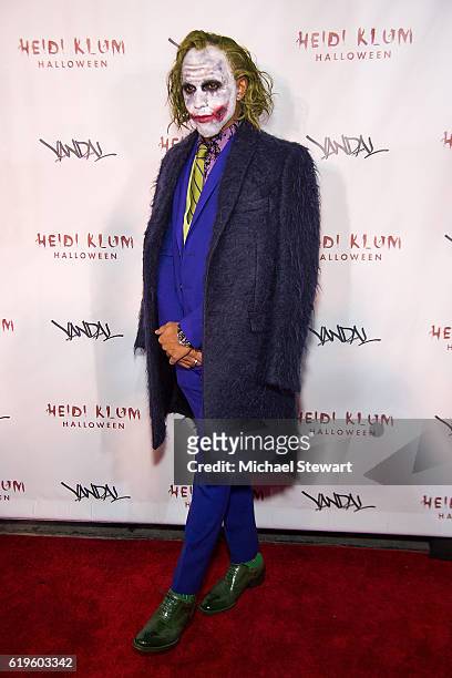 Lewis Hamilton attends Heidi Klum's 17th Annual Halloween party at Vandal on October 31, 2016 in New York City.