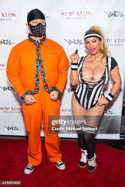 Ice-T and Coco Austin attend Heidi Klum's 17th Annual Halloween party at Vandal on October 31, 2016 in New York City.