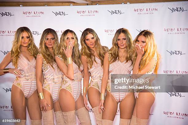 Model Heidi Klum attends Heidi Klum's 17th Annual Halloween party at Vandal on October 31, 2016 in New York City.