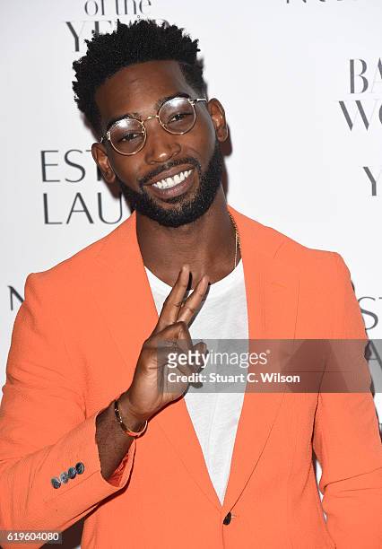 Tinie Tempah attends Harper's Bazaar Women Of The Year Awards at Claridge's Hotel on October 31, 2016 in London, England.