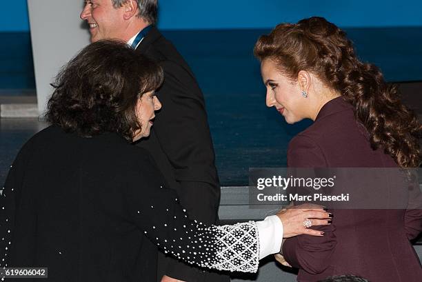 Wife of King Mohammed VI of Morocco, Princess Lalla Salma attends the World Cancer Congress at Palais des Congres on October 31, 2016 in Paris,...