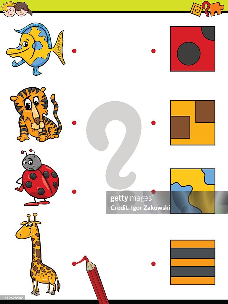 Matching Activity Images High Resolution Match Pictures Educational Activity High-Res Vector Graphic - Getty Images