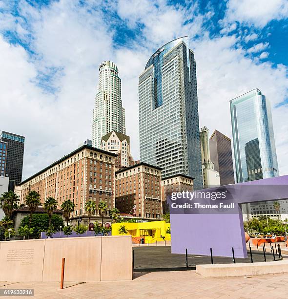 pershing square, los angeles - pershing square stock pictures, royalty-free photos & images