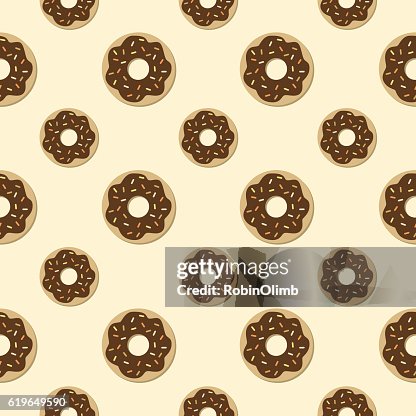 Chocolate Donuts Seamless Pattern Chocolate Donuts Seamless Pattern