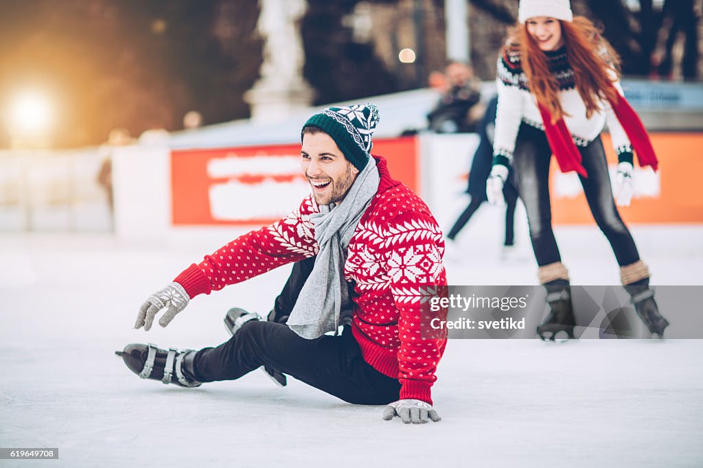 I'm still learning how to skating on ice