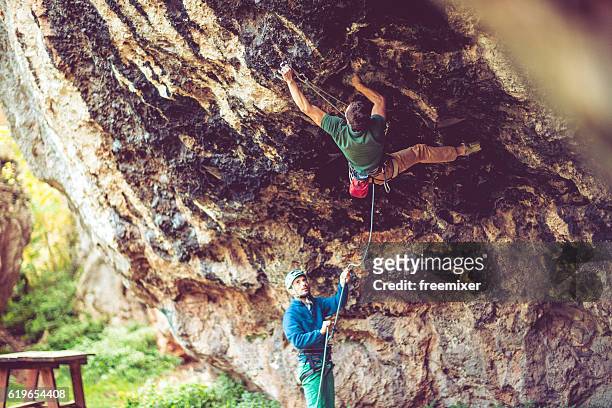 teamwork - belaying stock pictures, royalty-free photos & images