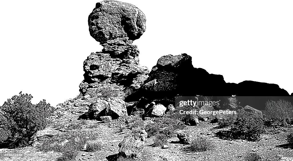 Balanced Rock in Arches National Park, Utah