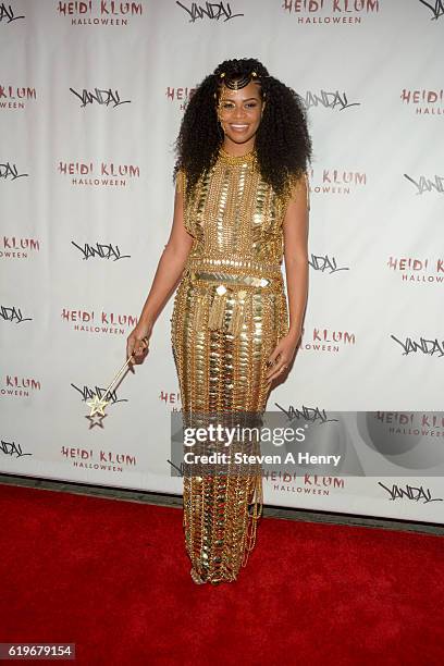 Kamie Crawford attends Heidi Klum's 17th Annual Halloween Party at Vandal on October 31, 2016 in New York City.