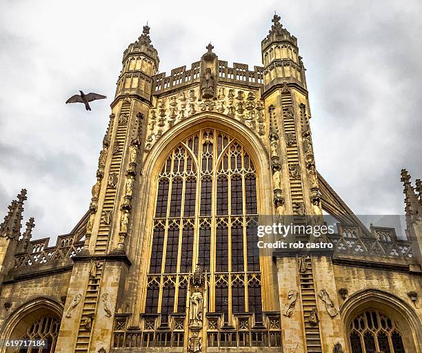 bath abbey - bath abbey stock-fotos und bilder