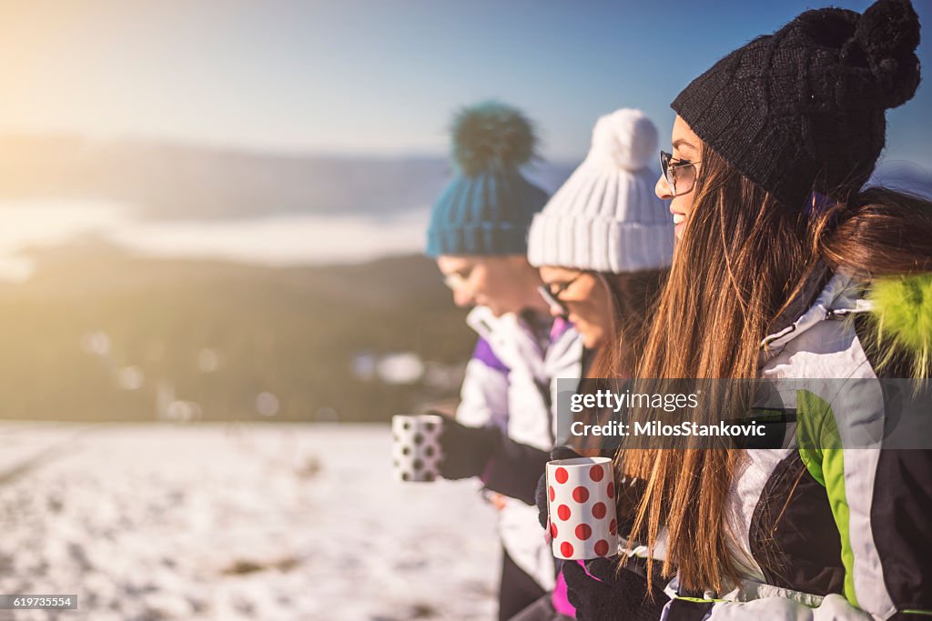 Mejores amigos en invierno vocación