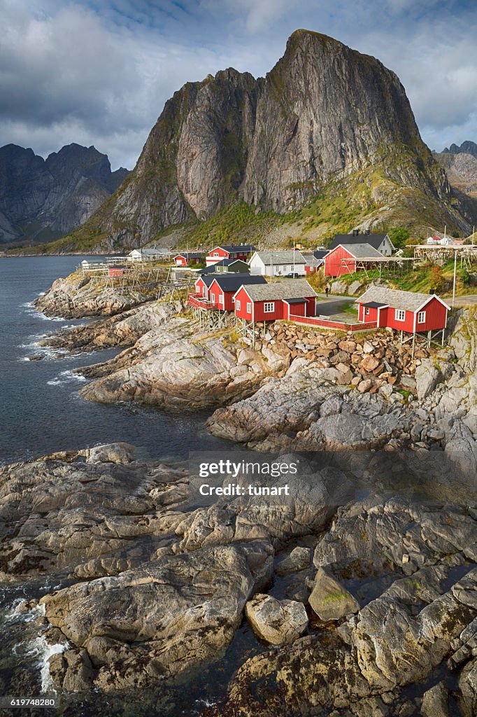 Hamnoy Fishing Village, Lofoten, Norwegen