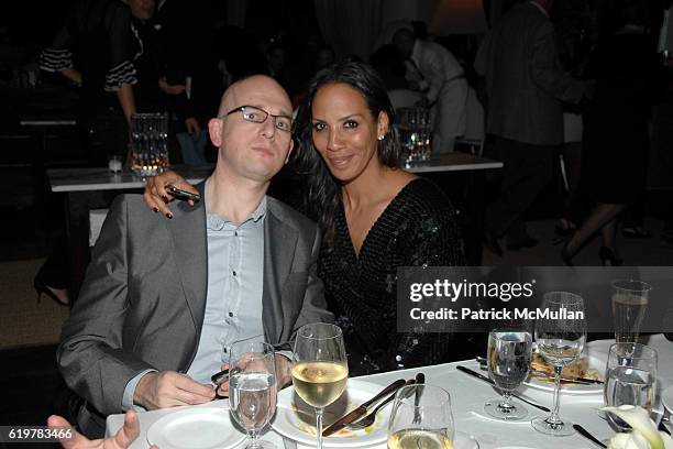 Arne Quinze and Barbara Becker attend VIP Dinner and Cocktails hosted by NADJA SWAROVSKI celebrating The CRYSTAL PALACE Exhibition at Art Basel on...