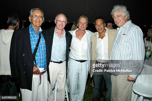 Pete Peterson, Woody Johnson, Michael Douglas, Henry Winterstern and Avi Lerner attend After Party Dinner For First Look Studios KING OF CALIFORNIA...