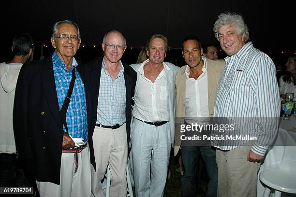 Pete Peterson, Woody Johnson, Michael Douglas, Henry Winterstern and Avi Lerner attend After Party Dinner For First Look Studios KING OF CALIFORNIA...