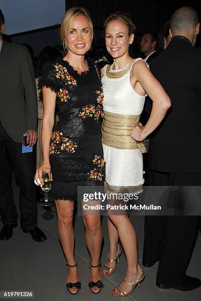 Radha Mitchell and Rebekah McCabe attend CHANEL Cruise Show L.A. - Arrivals at Santa Monica Airport on May 18, 2007 in Santa Monica, CA.