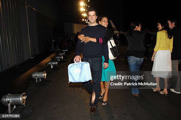 Troy Garity and Simone Bent attend CHANEL Cruise Show L.A. - Post Show at Santa Monica Airport on May 18, 2007 in Santa Monica, CA.