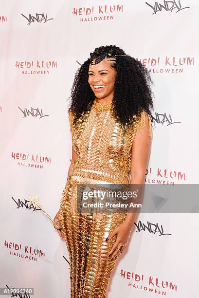 Kamie Crawford attends Heidi Klum's 17th Annual Halloween Party - Arrivals at Vandal on October 31, 2016 in New York City.