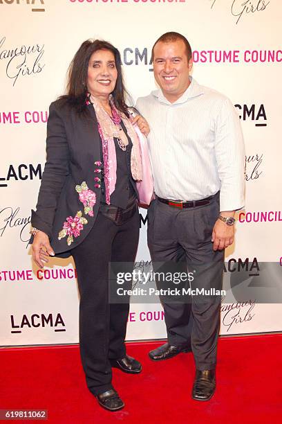 Yvette Alexander and Aaron Montelongo attend LACMA Costume Council hosts Glamour Girls by Patrick McMullan at LACMA on October 14, 2008 in Los...