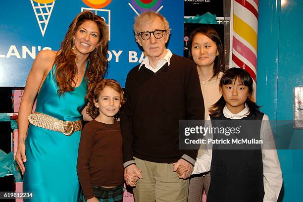 Dylan Lauren, Woody Allen and Soon-Yi Previn & Children attend DYLAN LAUREN Celebrates the Re-Launch of DYLAN"S CANDY BAR at Dylan's Candy Bar on...