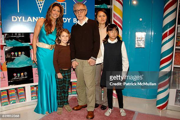 Dylan Lauren, Woody Allen and Soon-Yi Previn & Children attend DYLAN LAUREN Celebrates the Re-Launch of DYLAN"S CANDY BAR at Dylan's Candy Bar on...