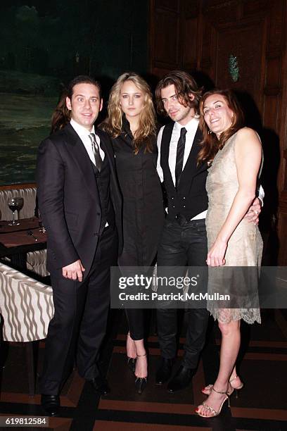 Derek Anderson, LeeLee Sobieski, Victor Kubicek and Amy Berg attend The EDMONT SOCIETY AFFAIR After Party at The Oak Room on October 27, 2008 in New...