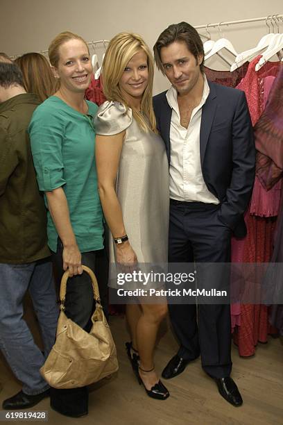 Rachel Peters, Lesley Schulhof and Danny Baker attend Grand Opening of Jay Ahr at 801 Madison Ave on October 15, 2008 in New York City.