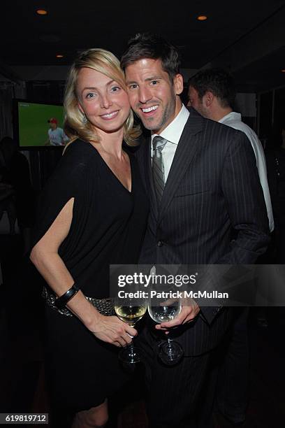 Louisette Geiss and Trent Huffman attend THE WALL STREET JOURNAL CELEBRATES WSJ.COM at The Huntley Hotel on October 15, 2008 in Santa Monica, CA.