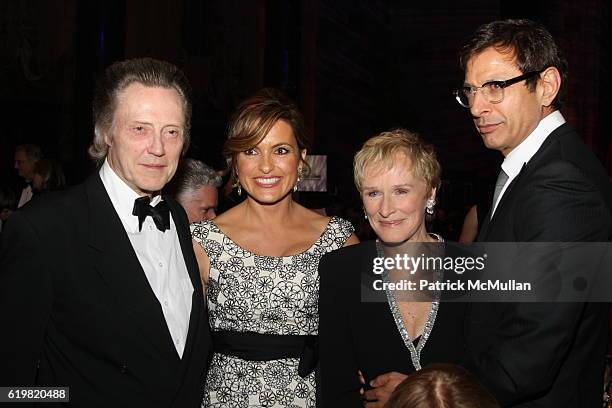 Christopher Walken, Mariska Hargitay, Glenn Close and Jeff Goldblum attend The Princess Grace Award Gala 2008 at Cipriani 42nd Street on October 15,...