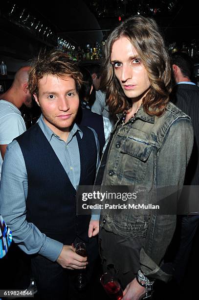 David Chines and Trey Knight attend CARRIE CLOUD & ANNABEL VARTANIAN Birthday Celebration at Delicatessen N.Y.C. On October 15, 2008.