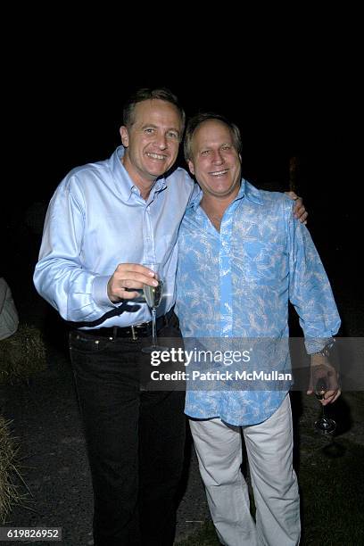 Jerome Jeandin and Phill Witt attend SCOPE Hamptons Meet and Greet BBQ at SCOPE on July 26, 2007 in Bridgehampton, NY.