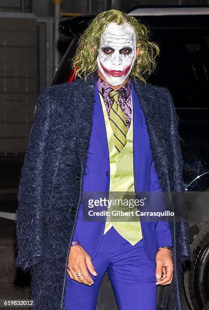 Lewis Hamilton is seen arriving at Heidi Klum's 17th Annual Halloween Party at Vandal on October 31, 2016 in New York City.