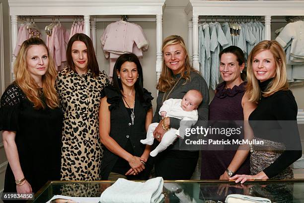 Rosie Pope, Tara Hannert, Jessica Seinfeld, Dara O'Hara, guest, Claudia Flemming and Catherine Moellering attend BEST & CO and BABY BUGGY Launch...