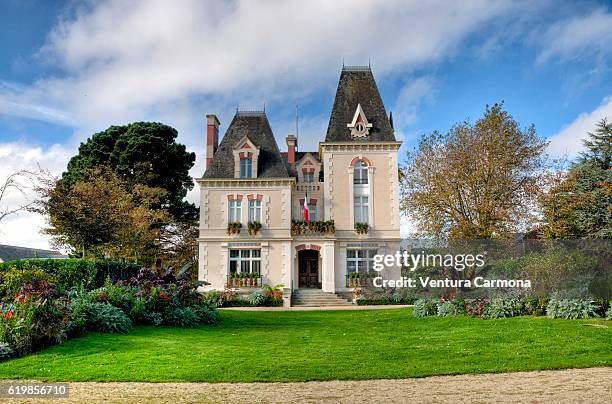 city hall of cancale - victorian style home stock pictures, royalty-free photos & images