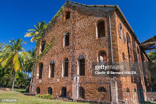 salvation islands - abandoned hospital - french guiana stock pictures, royalty-free photos & images