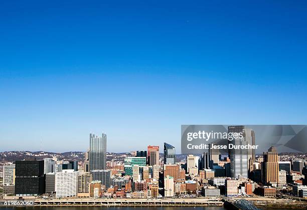 downtown pittsburgh - pittsburgh sky stock pictures, royalty-free photos & images