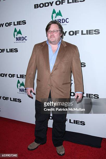 William Monahan attends World Premiere of BODY OF LIES at Frederick P. Rose Theater on October 5, 2008.
