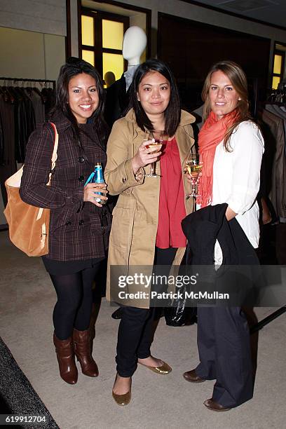 Alicia Ortiz, Martha Pulito and Amanda Deveaux attend BERGDORF GOODMAN party to celebrate "URBAN JUNGLES" by HUBERTUS VON HOHENLOHE at Bergdorf...