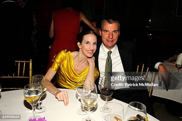 Wendy Whelan and Mark Slavonia attend MORPHOSES; The CHRIS WHEELDON Dance Company Benefit Dinner at Brasserie 8 1/2 on October 1, 2008 in New York...