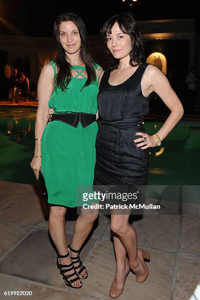 Amanda Anka and Natasha Wagner attend Domino: The Book of Decorating Launch Party at Kelly Wearstler's Home at Private Residence on October 1, 2008...