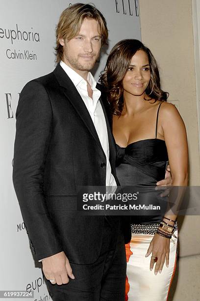 Gabriel Aubry and Halle Berry attend ELLE 15TH Annual Women In Hollywood Tribute at Four Seasons Beverly Hills on October 6, 2008 in Los Angeles, Ca.