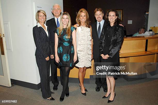 Leslie Jones, Peter Sutton, Alexandra Lind Rose, Grace Meigher, Michel Cox Witmer and Alexia Hamm Ryan attend Michel Cox Witmer hosts a kickoff for...