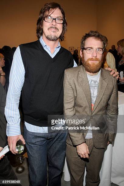 Gibby Haynes and Dustin Yellen attend Drawing Gifts 2008: The 5th Annual Benefit Auction for the DRAWING CENTER at Marianne Boesky Gallery on October...