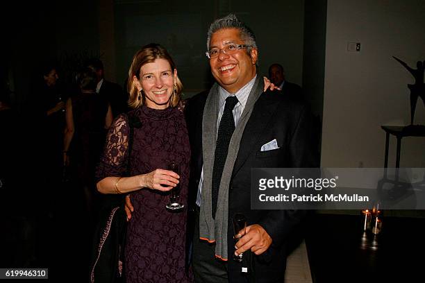 Nancy Lindberg and Hank Vigil attend DONNA KARAN, and THE URBAN ZEN FOUNDATION host a dinner for THE MERCY CORPS at Stephan Weiss Studio on October...