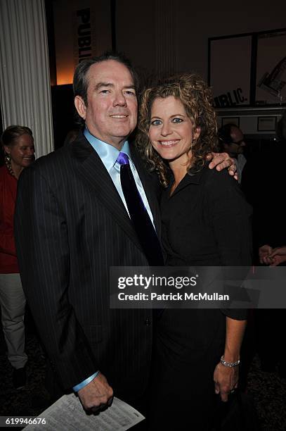 Jimmy Webb and Laura Savini attend PUBLIC THEATER 10th Anniversary at Public Theater N.Y.C. On October 10, 2008.