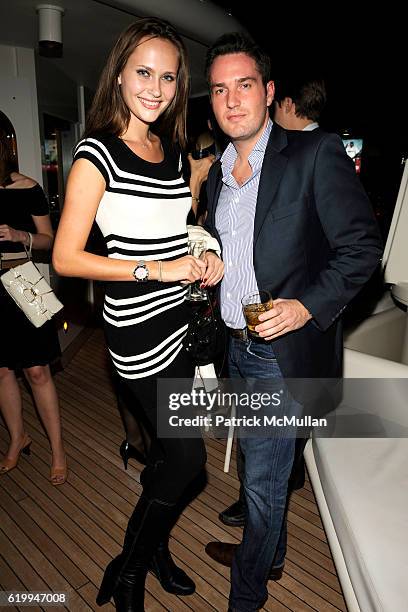 Maryam Abdullina and Chris O'Neill attend MIGUEL FORBES Celebrates the Winner of The 2nd Annual Forbes Billionaire Charity Poker Tournament at The...